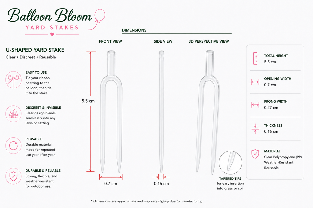 Balloon Yard Stakes * 25/bag